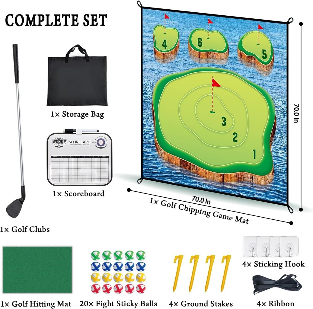 Golfa komplekts Harmony Hill's AT549, dažādu krāsu цена и информация | Golfs | 220.lv