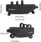 Velosipēda rāmja soma Rockbros AT572, melna cena un informācija | Velo somas, telefona turētāji | 220.lv