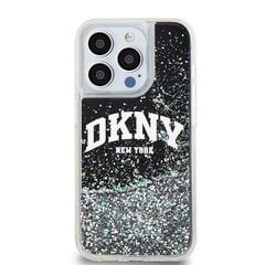 DKNY DKHCP14LLBNAEK iPhone 14 Pro 6.1" czarny|black hardcase Liquid Glitter Big Logo цена и информация | Чехлы для телефонов | 220.lv