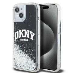 DKNY DKHCP14SLBNAEK iPhone 14 | 15 | 13 6.1" czarny|black hardcase Liquid Glitter Big Logo цена и информация | Чехлы для телефонов | 220.lv