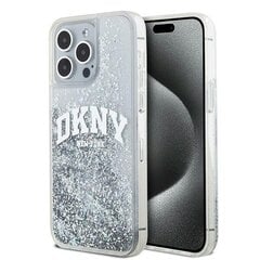 DKNY DKHCP15LLBNAET iPhone 15 Pro 6.1" biały|white hardcase Liquid Glitter Big Logo цена и информация | Чехлы для телефонов | 220.lv