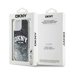 DKNY DKHCP15SLBNAEK iPhone 15 | 14 | 13 6.1" czarny|black hardcase Liquid Glitter Big Logo цена и информация | Чехлы для телефонов | 220.lv