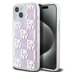DKNY DKHCP15SLCPEPP iPhone 15 | 14 | 13 6.1" różowy|pink hardcase Liquid Glitter Multilogo цена и информация | Чехлы для телефонов | 220.lv