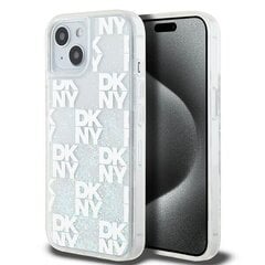 DKNY DKHCP15XLCPEPT iPhone 15 Pro Max 6.7" biały|white hardcase Liquid Glitter Multilogo цена и информация | Чехлы для телефонов | 220.lv