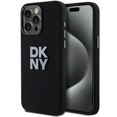 DKNY DKHCP15LSMCBSK iPhone 15 Pro 6.1" czarny|black hardcase Liquid Silicone Metal Logo цена и информация | Чехлы для телефонов | 220.lv