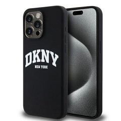 DKNY DKHMP13XSNYACH iPhone 13 Pro Max 6.7" czarny|black hardcase Liquid Silicone White Printed Logo MagSafe цена и информация | Чехлы для телефонов | 220.lv