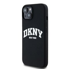 DKNY DKHMP14XSNYACH iPhone 14 Pro Max 6.7" czarny|black hardcase Liquid Silicone White Printed Logo MagSafe цена и информация | Чехлы для телефонов | 220.lv