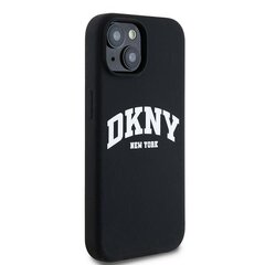 DKNY DKHMP14XSNYACH iPhone 14 Pro Max 6.7" czarny|black hardcase Liquid Silicone White Printed Logo MagSafe цена и информация | Чехлы для телефонов | 220.lv