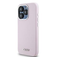 DKNY DKHMP14LSMCHLP iPhone 14 Pro 6.1" różowy|pink hardcase Liquid Silicone Small Metal Logo MagSafe цена и информация | Чехлы для телефонов | 220.lv