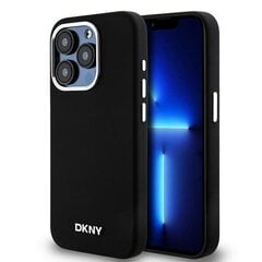 DKNY DKHMP15LSMCHLK iPhone 15 Pro 6.1" czarny|black hardcase Liquid Silicone Small Metal Logo MagSafe цена и информация | Чехлы для телефонов | 220.lv
