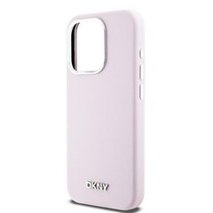 DKNY DKHMP15LSMCHLP iPhone 15 Pro 6.1" różowy|pink hardcase Liquid Silicone Small Metal Logo MagSafe цена и информация | Чехлы для телефонов | 220.lv