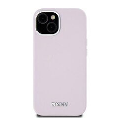 DKNY DKHMP14SSMCHLP iPhone 14 | 15 | 13 6.1" różowy|pink hardcase Liquid Silicone Small Metal Logo MagSafe цена и информация | Чехлы для телефонов | 220.lv