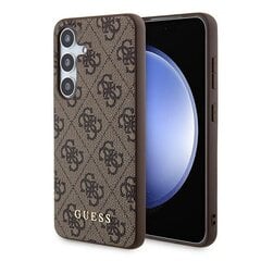 Guess GUOHCSA35G4GFBR A35 A356 brązowy|brown hardcase 4G Metal Gold Logo цена и информация | Чехлы для телефонов | 220.lv