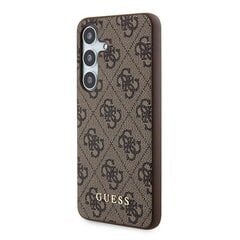 Guess GUOHCSA55G4GFGR A55 A556 czarny|black hardcase 4G Metal Gold Logo цена и информация | Чехлы для телефонов | 220.lv