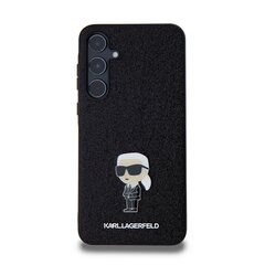 Karl Lagerfeld Fixed Glitter Metal Ikonik Case for Samsung Galaxy A55 5G Black цена и информация | Чехлы для телефонов | 220.lv