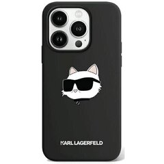 Karl Lagerfeld KLHMP15LSCHPPLK iPhone 15 Pro 6.1" czarny|black hardcase Silicone Choupette Head MagSafe цена и информация | Чехлы для телефонов | 220.lv