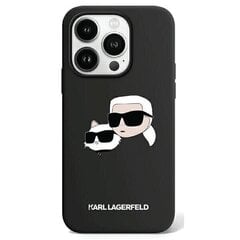 Karl Lagerfeld KLHMP15XSKCHPPLK iPhone 15 Pro Max 6.7" czarny|black hardcase Silicone Karl & Choupette MagSafe цена и информация | Чехлы для телефонов | 220.lv