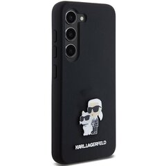 Karl Lagerfeld Silicone Karl & Choupette Metal Pin Hardcase cena un informācija | Telefonu vāciņi, maciņi | 220.lv