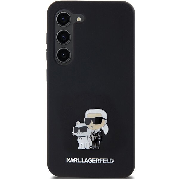 Karl Lagerfeld Silicone Karl & Choupette Metal Pin Hardcase cena un informācija | Telefonu vāciņi, maciņi | 220.lv