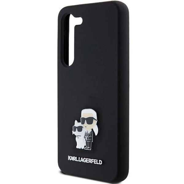 Karl Lagerfeld Silicone Karl & Choupette Metal Pin Hardcase cena un informācija | Telefonu vāciņi, maciņi | 220.lv