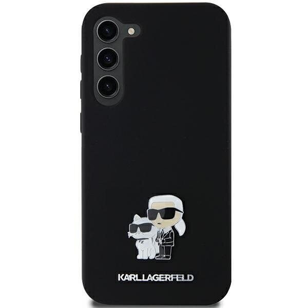 Karl Lagerfeld Silicone Karl&Choupette Metal Pin Hardcase cena un informācija | Telefonu vāciņi, maciņi | 220.lv