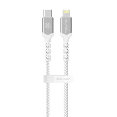 Blavec Cable Raptor braided - Type C to Lightning - PD 20W 2,4A 1 metre (CRA-CL24WS10) white-silver цена и информация | Кабели для телефонов | 220.lv