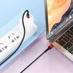 Blavec Cable Raptor braided - USB to Type C - 3A 0,5 meters (CRA-UC3BR05) black-red цена и информация | Кабели для телефонов | 220.lv