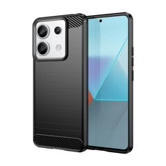 Карбоновый чехол для Xiaomi Redmi Note 13 Pro - черный цена и информация | Чехлы для телефонов | 220.lv