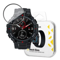 Wozinsky Watch Glass Hybrid Glass для Xiaomi Amazfit T-Rex черный цена и информация | Аксессуары для смарт-часов и браслетов | 220.lv