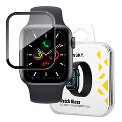 Wozinsky Watch Glass Гибридное стекло для Apple Watch 6 44 мм / Watch 5 44 мм / Watch 4 44 мм / Watch SE 44 мм, черный цена и информация | Аксессуары для смарт-часов и браслетов | 220.lv