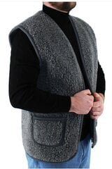 Vilnas veste, grafīta krāsa, merino vilna 100% cena un informācija | Vīriešu vestes | 220.lv