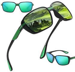 Polarizētas sporta saulesbrilles F31, zaļas cena un informācija | Sporta brilles | 220.lv