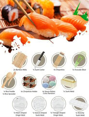Набор для приготовления суши, Electronics LV-2146, 23 предмета цена и информация | Кухонные принадлежности | 220.lv