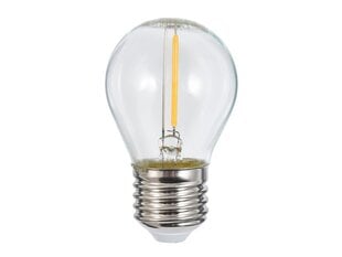 LED spuldze E27 1,3 W ar kvēldiegu - silti balta (3000K) cena un informācija | Spuldzes | 220.lv