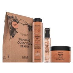 Lakmé Teknia Hair Care Argan Oil Pack набор для увлажнения волос 300 мл + 250 мл + 125 мл цена и информация | Средства для укрепления волос | 220.lv