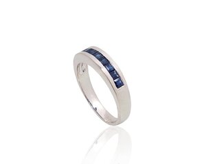 Серебряное кольцо с сапфиром "Моно" из серебра 925 пробы DS01G755 цена и информация | Кольца | 220.lv
