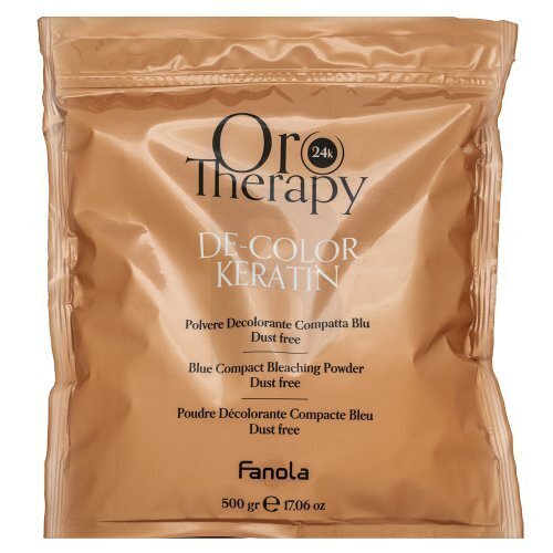 Pulveris matu balināšanai Fanola Oro Therapy 24k De-Color Keratin Highlighting, 500 g cena un informācija | Matu krāsas | 220.lv