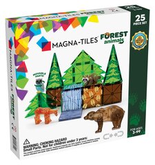 Магнитный конструктор Magna-Tiles Лесные животные, 25 д. цена и информация | Конструкторы и кубики | 220.lv