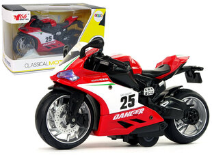 Rotaļlietu sporta motocikls Lean Toys, melns/sarkans cena un informācija | Rotaļlietas zēniem | 220.lv