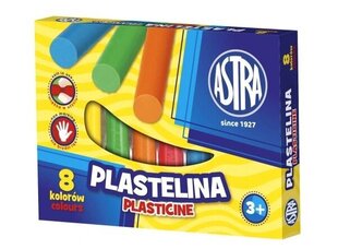Plastilīna komplekts Astra, 8 krāsas cena un informācija | Modelēšanas un zīmēšanas piederumi | 220.lv