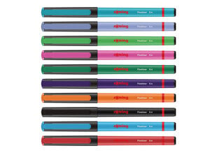 Krāsaino pildspalvu komplekts Rotring Linner, 2166220, 10 gab. cena un informācija | Rakstāmpiederumi | 220.lv