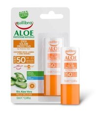 Aizsargkrēms Equilibra Aloe SPF 50 + UVB/UVA, 10 ml cena un informācija | Sauļošanās krēmi | 220.lv