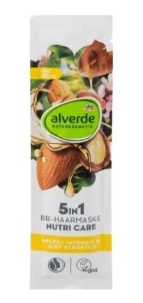 Matu maska krāsotiem matiem ​​Alverde Hair Mask Nutri-Care Bb 5In1, 20 ml cena un informācija | Matu uzlabošanai | 220.lv