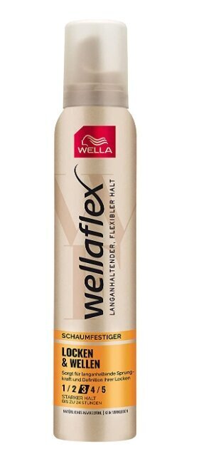 Matu putas Wellaflex Locken&Wellen, spēcīga fiksācija, 200 ml cena un informācija | Matu veidošanas līdzekļi | 220.lv