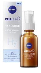 Barojošs serums visiem ādas tipiem Nivea Cellular Hyaluron Professional, 30 m cena un informācija | Serumi sejai, eļļas | 220.lv