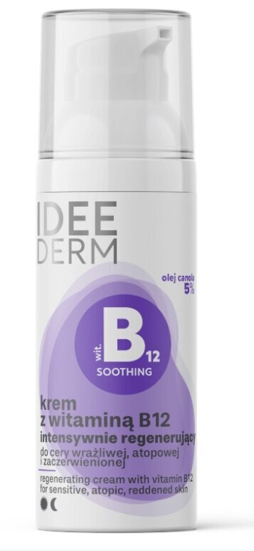 Intensīvi atjaunojošs krēms ar vitamīnu B12 Idee Derm, 50 ml цена и информация | Sejas krēmi | 220.lv