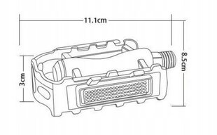 Velosipēdu pedāļi Korbi, 2 gab. cena un informācija | Citas velosipēdu rezerves daļas | 220.lv