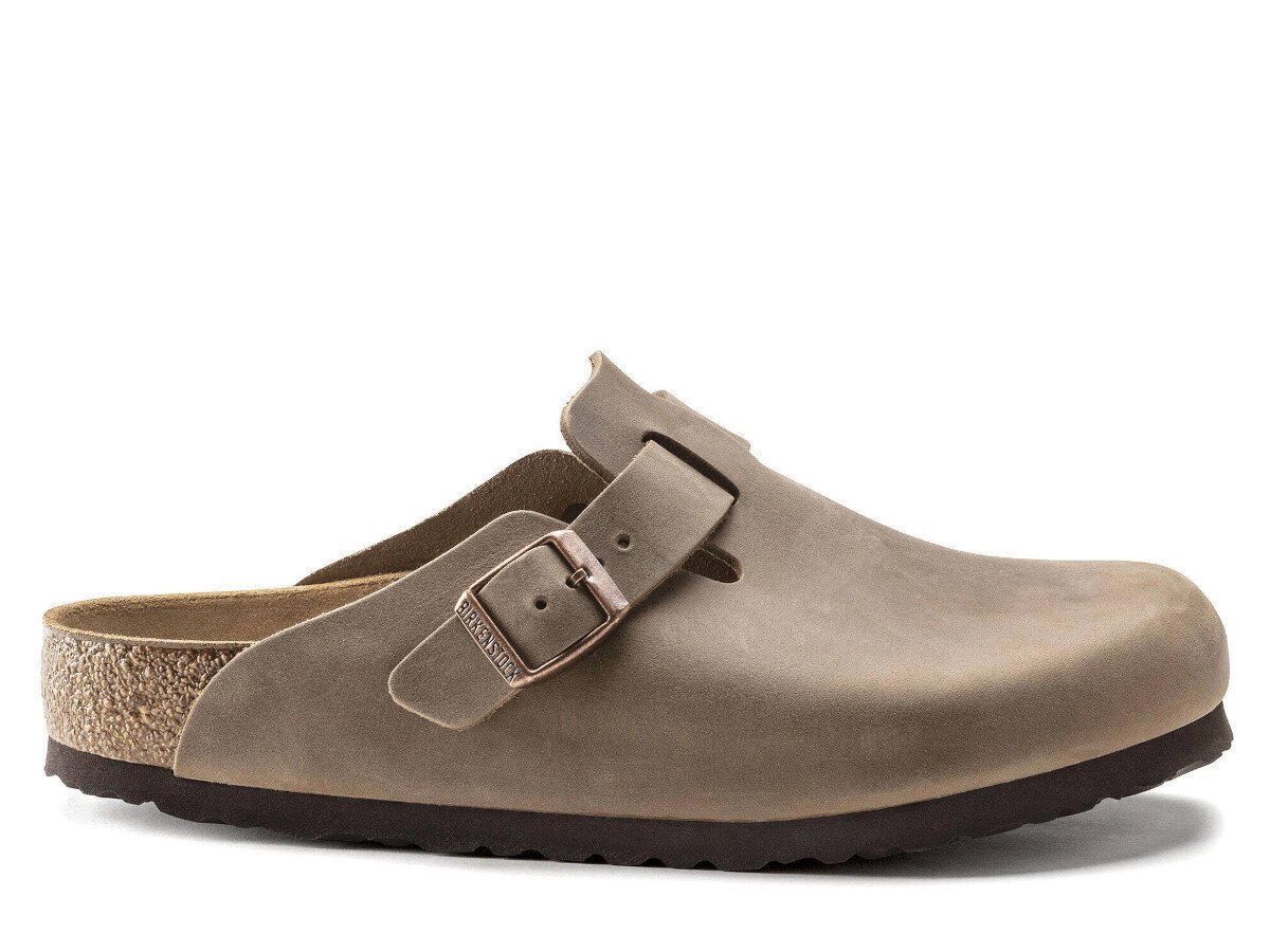 Iešļūcenes vīriešiem Birkenstock Boston Leoi 0960811, brūnas цена и информация | Vīriešu iešļūcenes, čības, sandales | 220.lv