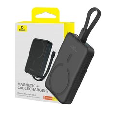 Powerbank Baseus Magnetic Mini 10000mAh 20W MagSafe (black) цена и информация | Зарядные устройства Power bank | 220.lv