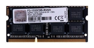 G.Skill SA Series F3-1333C9S-8GSA cena un informācija | Operatīvā atmiņa (RAM) | 220.lv